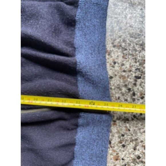 Calvin Klein Men's XXL Hoodie Zip-Up Sweater Merino Wool & Acrylic Blue & Black‎ - Picture 7 of 16